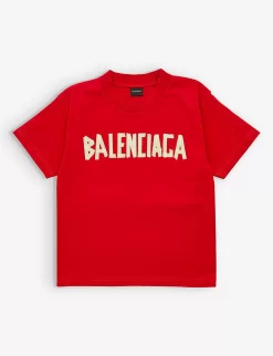 Balenciaga Logo-print Regular-fit Stretch-cotton T-shirt 4-10 Years