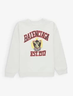 Balenciaga Graphic-print Regular-fit Cotton-jersey T-shirt 4-10 Years