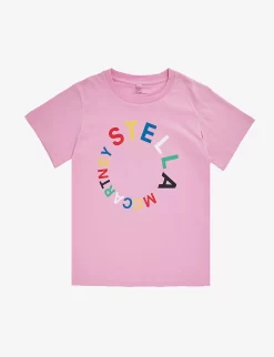 STELLA MCCARTNEY Circle-shape Logo-print Cotton-jersey T-shirt 4-14 Years
