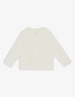 STELLA MCCARTNEY Flower-print Organic-cotton T-shirt 3-36 Months 5 STELLA MCCARTNEY Flower-print Organic-cotton T-shirt 3-36 Months -Boutique Fashionable Childrens Clothing Store R04142105 IVORY ALT02