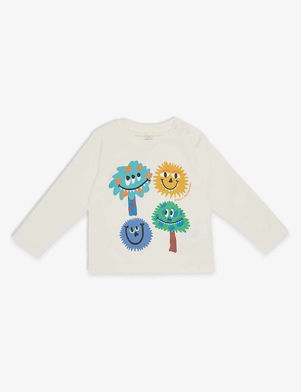 STELLA MCCARTNEY Flower-print Organic-cotton T-shirt 3-36 Months 1 STELLA MCCARTNEY Flower-print Organic-cotton T-shirt 3-36 Months
