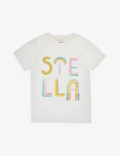 STELLA MCCARTNEY Tasselled Logo-print Cotton-jersey T-shirt 2-12 Years