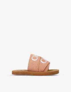 Chloé Aqua Logo-print Woven Sandals 6-9 Years