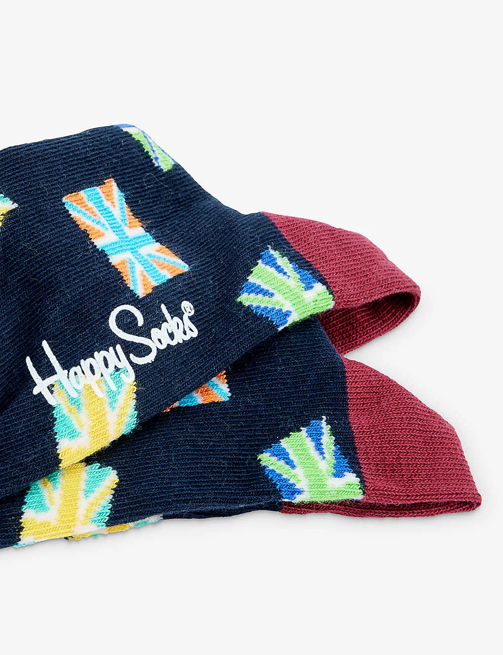 Happy Socks London Edition Flag-print Stretch-organic Cotton Blend Socks 1-9 Years 2 Happy Socks London Edition Flag-print Stretch-organic Cotton Blend Socks 1-9 Years - Image 2