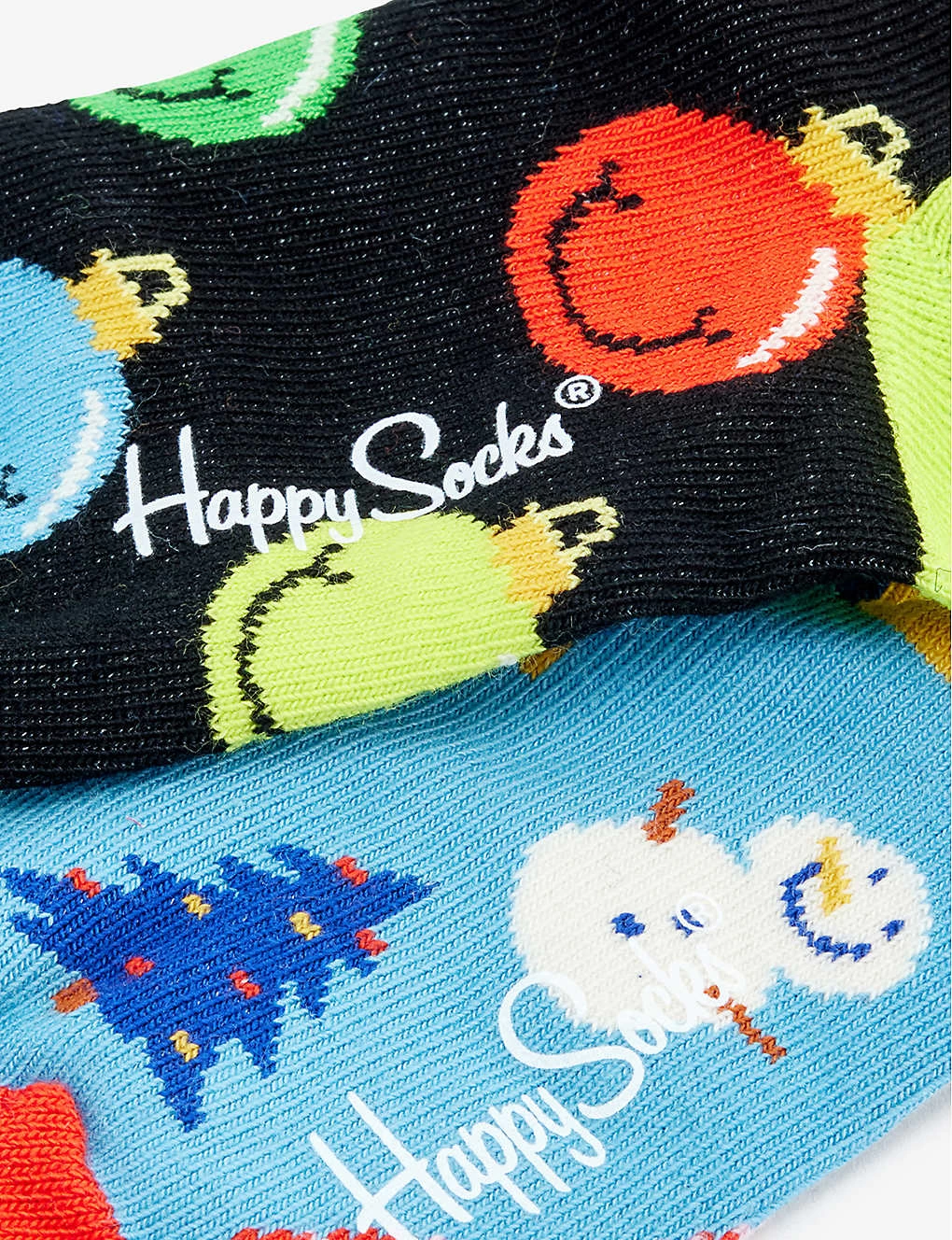 Happy Socks Holiday Gift Set Pack Of Two Stretch-cotton Blend Socks 1-9 Years 3 Happy Socks Holiday Gift Set Pack Of Two Stretch-cotton Blend Socks 1-9 Years - Image 3