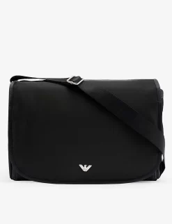 Emporio Armani Brand-badge Shoulder-strap Shell Baby Changing Bag