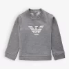 Emporio Armani Felpa Logo-print Long-sleeve Cotton-blend Sweatshirt 18-36 Months
