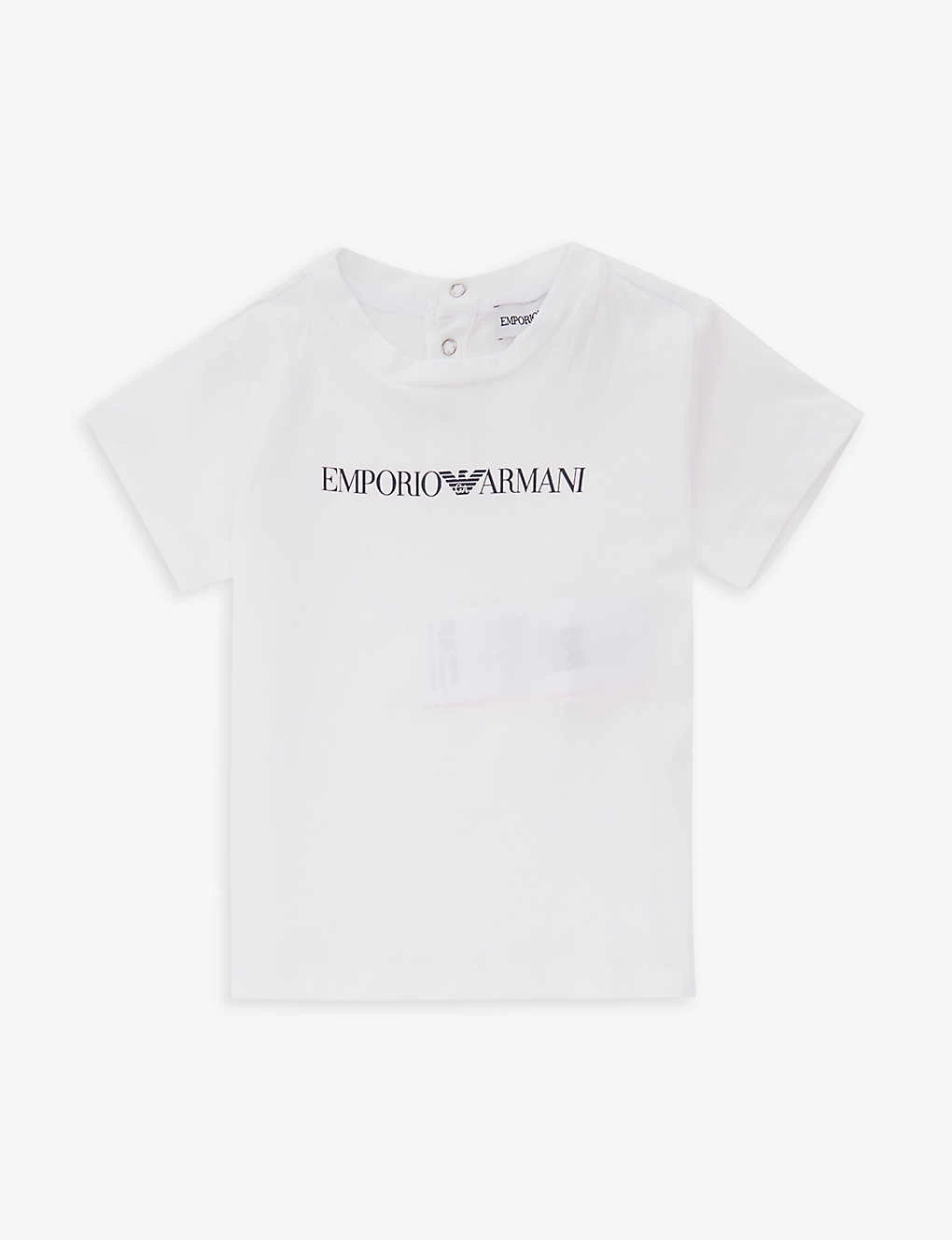 Emporio Armani Logo-print Short-sleeve Cotton-jersey T-shirt 6-36 Months 1 Emporio Armani Logo-print Short-sleeve Cotton-jersey T-shirt 6-36 Months