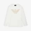 Emporio Armani Brand-appliqué Long-sleeve Cotton-jersey T-shirt 6-14 Years