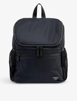 Emporio Armani Brand-print Shell Changing Bag