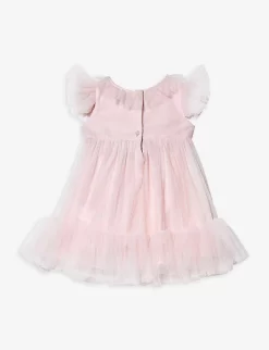 Penelope Tulle Dress 3-24 Months -Boutique Fashionable Childrens Clothing Store R04148906 PORCELAINPINK ALT02