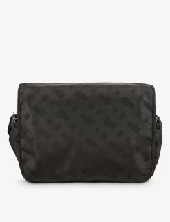 Boss Monogram-print Padded-shell Changing Bag -Boutique Fashionable Childrens Clothing Store R04150697 BLACK ALT02