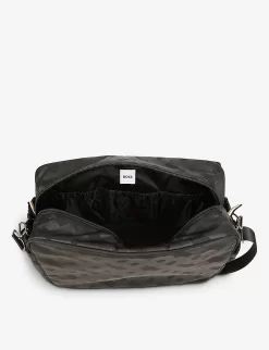 Boss Monogram-print Padded-shell Changing Bag -Boutique Fashionable Childrens Clothing Store R04150697 BLACK ALT03