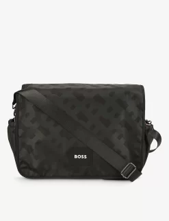 Boss Monogram-print Padded-shell Changing Bag