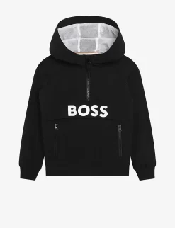 Boss Logo-print Woven Hoody 4-16 Years