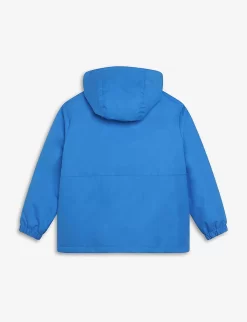 Boss Water-Reactive Logo Shell Windbreaker Jacket 8-14 Years 7 Boss Water-Reactive Logo Shell Windbreaker Jacket 8-14 Years -Boutique Fashionable Childrens Clothing Store R04150790 NAVY ALT02