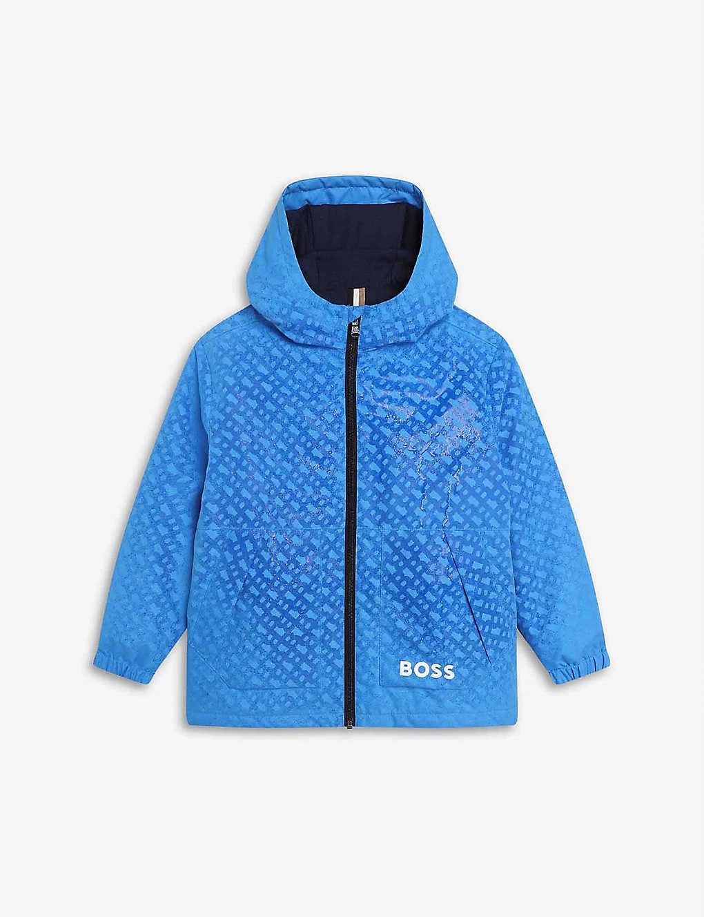Boss Water-Reactive Logo Shell Windbreaker Jacket 8-14 Years 4 Boss Water-Reactive Logo Shell Windbreaker Jacket 8-14 Years - Image 4
