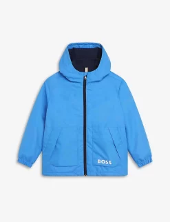 Boss Water-Reactive Logo Shell Windbreaker Jacket 8-14 Years