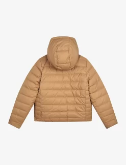 Boss Logo-patch Reversible Shell-down Puffer Jacket 4-16 Years -Boutique Fashionable Childrens Clothing Store R04150793 BLACK ALT03