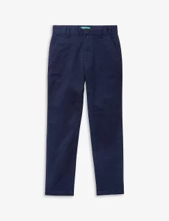 Benetton Straight-leg Regular-fit Cotton Chinos 6-14 Years