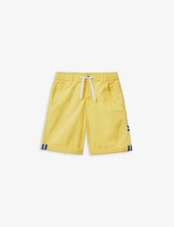 Benetton Drawstring Stripe-detail Cotton Shorts 6-14 Years