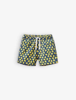 Benetton Pear-print Elasticated-waist Cotton Shorts 1-6 Years
