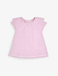 Benetton Embellished-hem A-line Stretch-cotton Dress 1-18 Months