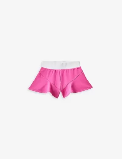 Benetton Frill-hem Elasticated-waist Stretch-cotton Culottes 6-14 Years