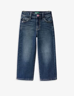 Benetton Wide-leg Regular-fit Stretch-denim Jeans 1-6 Years