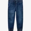 Benetton Elasticated-waist Soft-feel Stretch-denim Jeans 6-14 Years
