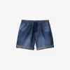 Benetton Elasticated-waist Drawstring-fastening Denim Shorts 1-6 Years