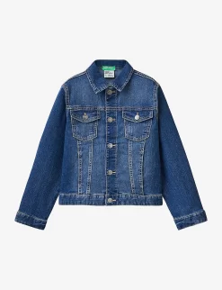 Benetton Regular-fit Long-sleeve Stretch-denim Jacket 6-14 Years