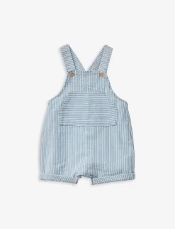 Benetton Stripe Denim Dungarees 1-18 Months