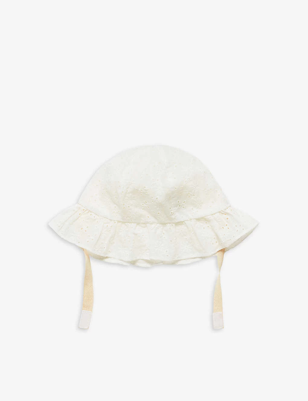 Benetton Frilled-brim Chin-strap Cotton Sun Hat 1-5 Years 1 Benetton Frilled-brim Chin-strap Cotton Sun Hat 1-5 Years
