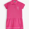 Benetton Tennis-embroidered Polo-collar Cotton-piqué Dress 1-6 Years