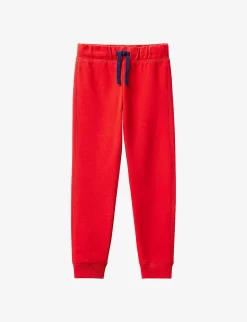 Benetton Logo-print Cotton-jersey Jogging Bottoms 6-14 Years