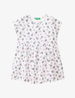 Benetton Star-print Woven Dress 12 Months-6 Years