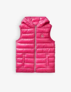 Benetton Logo-embroidered Padded Shell Gilet 6-14 Years