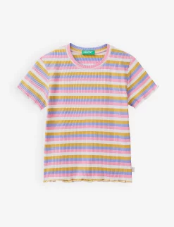 Benetton Striped Stretch-cotton T-shirt 6-14 Years
