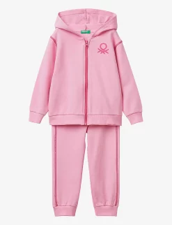 Benetton Logo-print Cotton-jersey Tracksuit 1-6 Years
