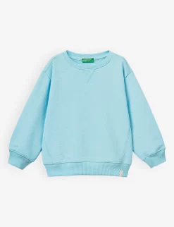 Benetton Round-neck Cotton-blend Sweatshirt 3-6 Years