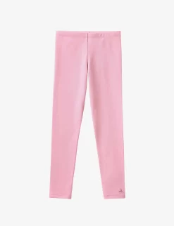 Benetton Elasticated-waist Stretch-cotton Leggings 6-14 Years