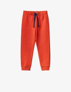 Benetton Logo-print Cotton-jersey Jogging Bottoms 3-6 Years