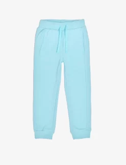 Benetton Logo-print Tapered-leg Mid-rise Cotton-blend Jogging Bottoms 6-14 Years