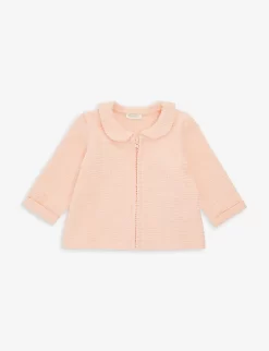 Benetton Collared Zip-up Cotton-blend Cardigan 1-18 Months