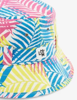 Graphic-print Cotton Bucket Hat 6 Months - 10 Years -Boutique Fashionable Childrens Clothing Store R04154813 TROPICALLEAF ALT01