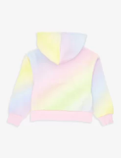 Olivia Rubin Flo Zip-through Cotton Hoody 4-11 Years -Boutique Fashionable Childrens Clothing Store R04154822 PASTELRAINBOW ALT02