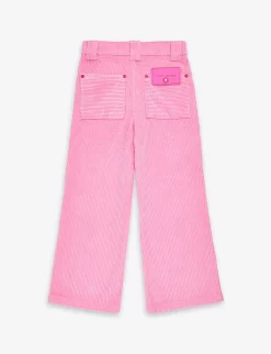 Marc Jacobs Logo-patch Flared Cotton-corduroy Trousers 6-12 Years 5 Marc Jacobs Logo-patch Flared Cotton-corduroy Trousers 6-12 Years -Boutique Fashionable Childrens Clothing Store R04157210 APRICOT ALT02