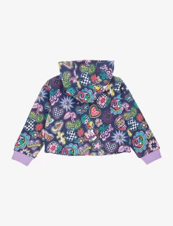Marc Jacobs Graphic-print Relaxed-fit Cotton-jersey Hoody 4-12 Years -Boutique Fashionable Childrens Clothing Store R04157219 MULTICOLOURED ALT02