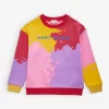 Marc Jacobs Logo-embroidered Paint-splatter Cotton-blend Sweatshirt 4-12 Years